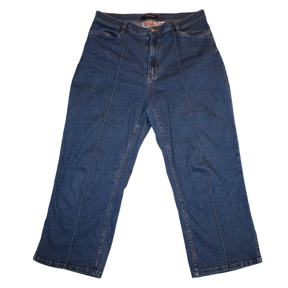 Bill Blass Women's Jeans Size 12 Stretch Denim‎ Mid-Rise Slim Fit Blue